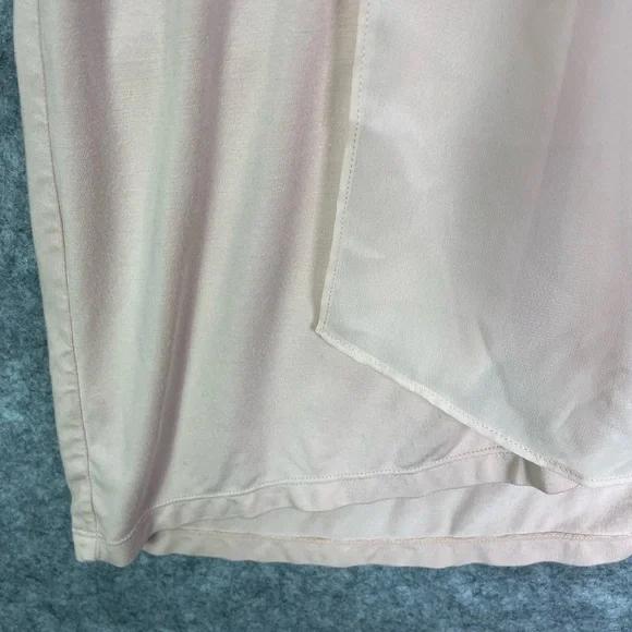 Lauren Ralph Lauren Womens Cardigan PL Petite Large Pink Open Front Chiffon Trim - Picture 5 of 10